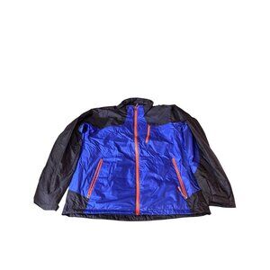 Magnus Men Outdoor Jacket 2XL Blue Black Windbreaker Lightweight Hiking Gorpcore